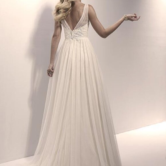 SZ 10 Wedding Dress, Antique Ivory, NEW! - Picture 2 of 5